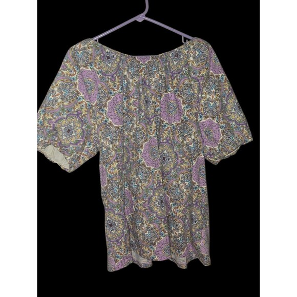 LANE BRYANT  WOMENS FLORAL TOP 14/16 - Picture 1 of 4